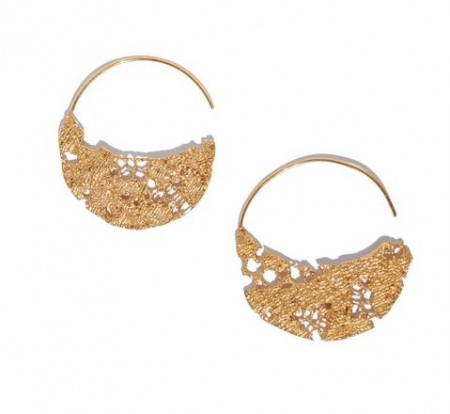 Lazy Lace Hoop Earings Large