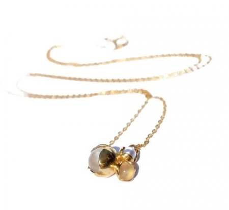 Bud Floret Triple Necklace (Goldplate)