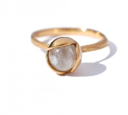 Bud Floret Ring Moonstone