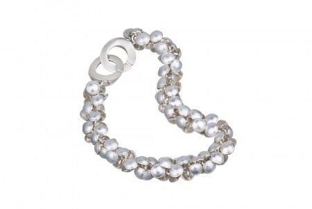 Seashell bracelet white