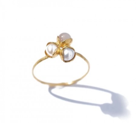 Triple Bud Floret Small Ring