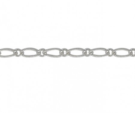 Silver 40 figaro 1/1 twisted wire 20